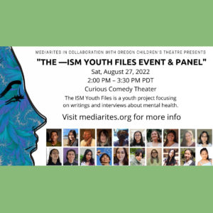 Read more about the article Meet the writers of the –ISM Youth Files at Our Event, August 27 at 2 PM